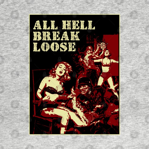 All Hell Break Loose - Vintage illustration by Vortexspace